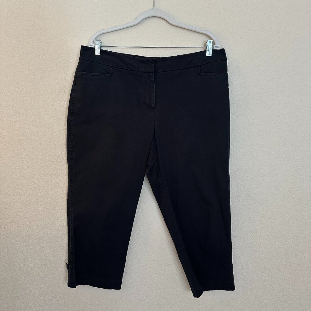 Talbots Curvy Black Cropped Pants